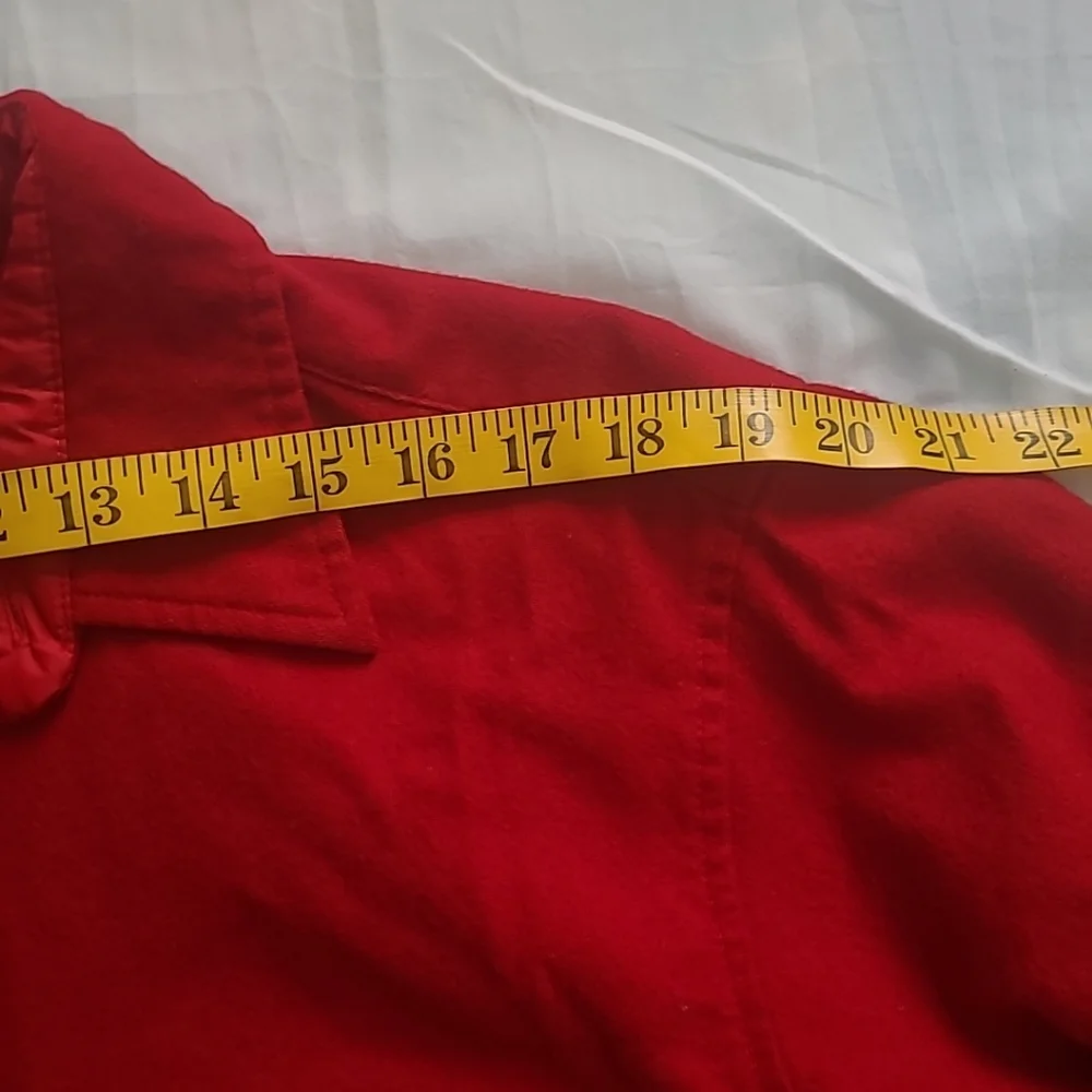 Vtg  Pendleton Men's  Pure Virgin Wool  Button-Up Shirt Elbow Patches Tan XL - Picture 5 of 8